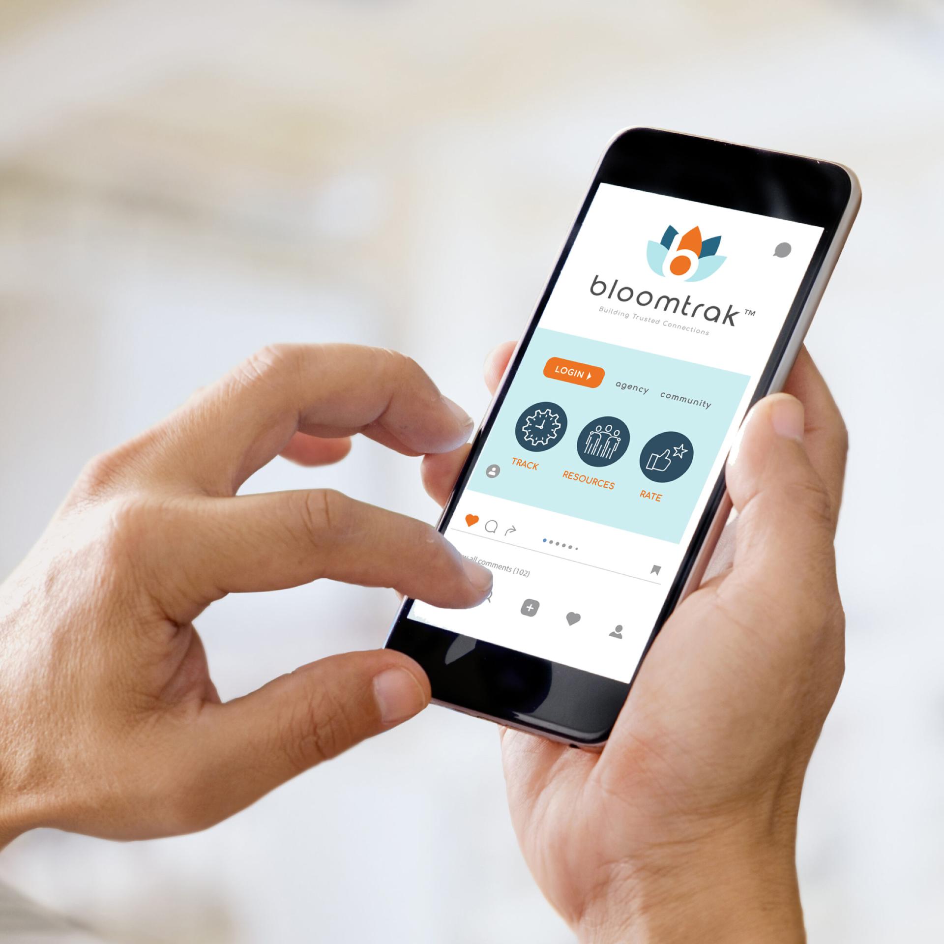A care worker receiving a real-time shift notification on a smartphone